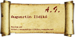 Augusztin Ildikó névjegykártya